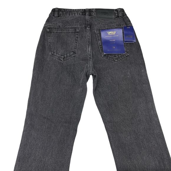 NWT CAVALLI CLASS Roberto Cavalli High Rise Straight Cropped Jean Sz 25 - Picture 5 of 7